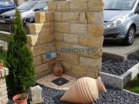 Sandstein Mauersteine 15x20x40 cm Lagerfugen gesägt, Trockenmauer aus Polen